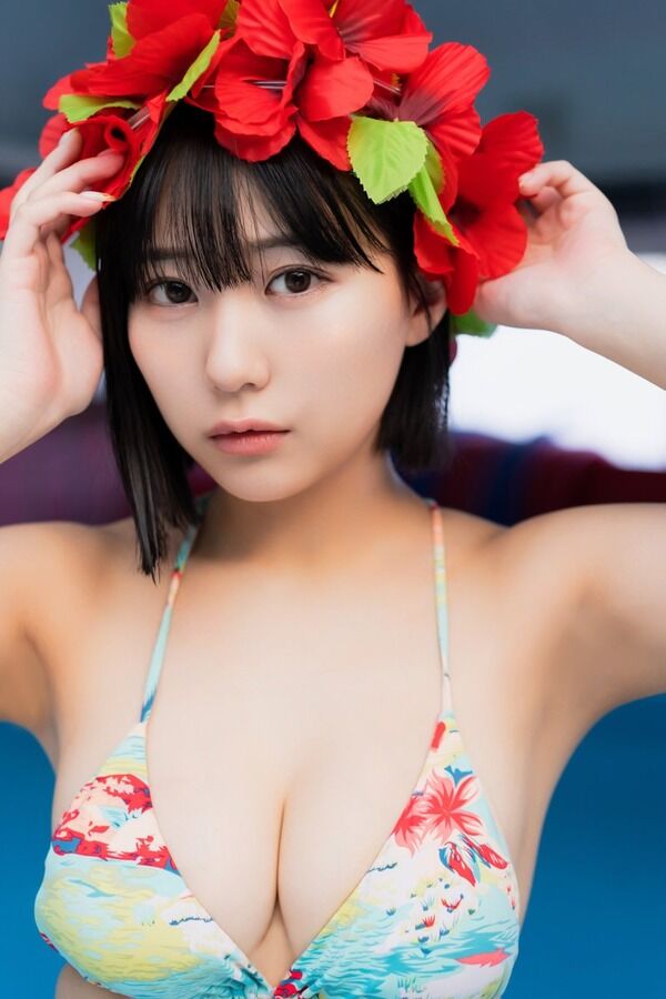 【画像】HKT48・田中美久(20)、可愛過ぎるボブヘアで水着姿披露「破壊力えぐいな」