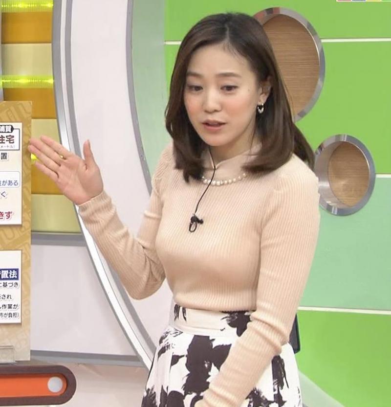 江藤愛の乳首まで見えちゃいそうなエロいブラ透け