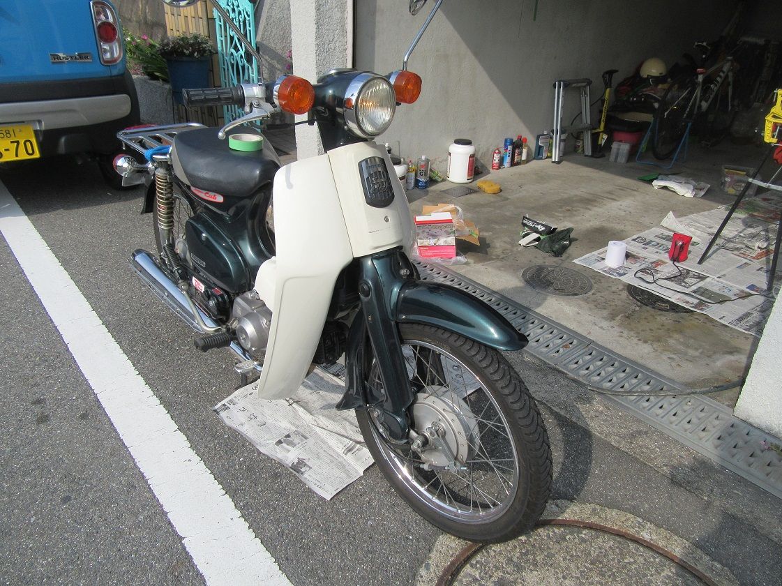 カブ90 オイル交換 いつまでも初心者ライダー スポーツスターxlh 883