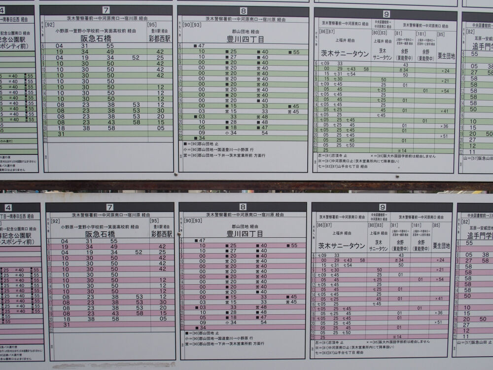 ｊｒ茨木駅発バス時刻案内 郡バス停 家の最寄 のバス路線 19 12 5 癒しの高次元気功 天界