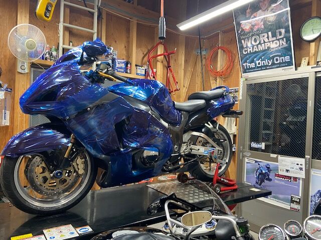 モーター オートバイスターターモーター交換スズキ隼 GSX1300R 