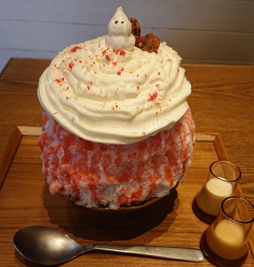 西武新宿 氷おばけ 酒粕ストロベリーチーズケーキ まろンの小話部屋