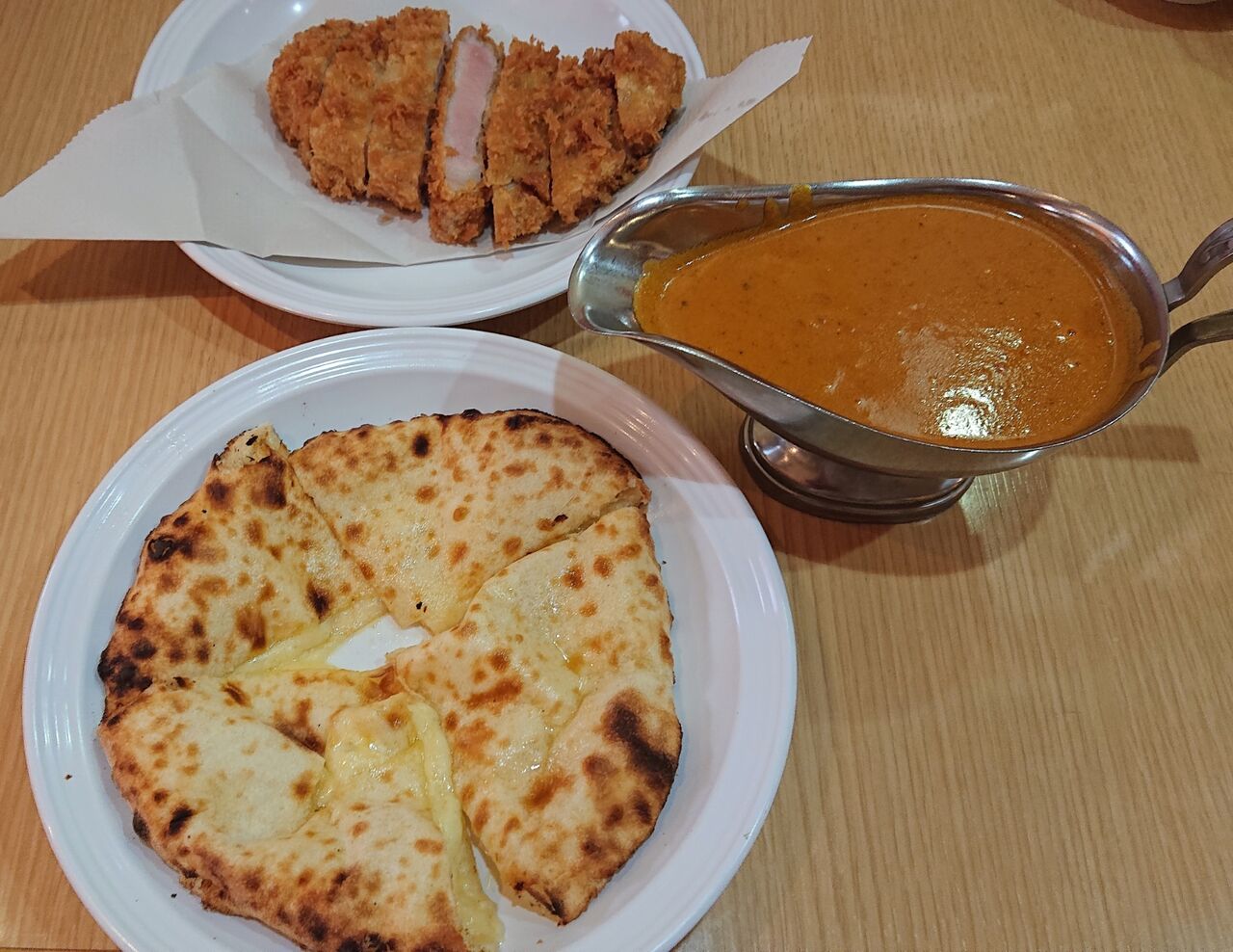 下北沢 印度 バターチキンカレー チーズナン カツ まろンの小話部屋