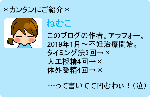 ねむこ(不妊治療編1)