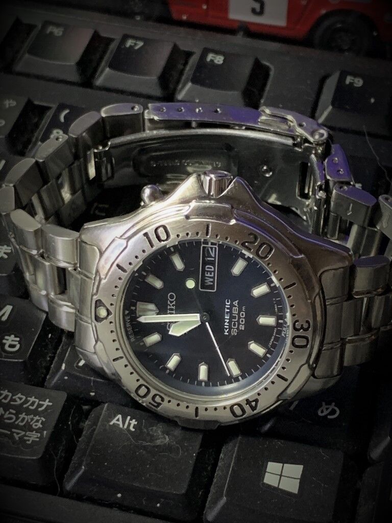 □ SEIKO AIR DIVER'S KINETIC SCUBA 200m 5M63-0B30 二次電池 □ SEIKO AIR DIVER'S KINETIC SCUBA 200m 5M63-0B30 二次電池