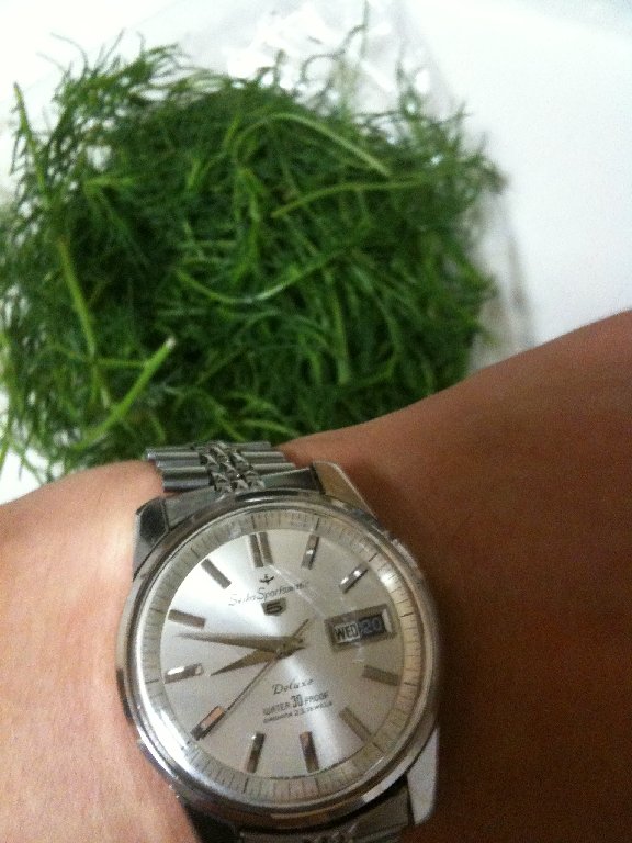□Seiko Sportsmatic 5 Delux 1964年 with 枝豆の漬物 in Summer
