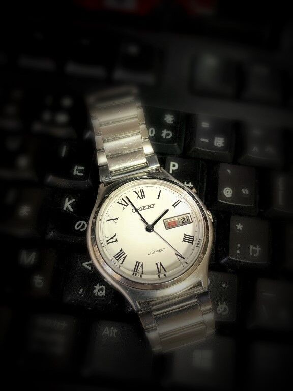 mernak 様確認用 VINTAGE ORIENT AUTOMATIC 46941 JAPAN MENS BLUE COLOR DIAL