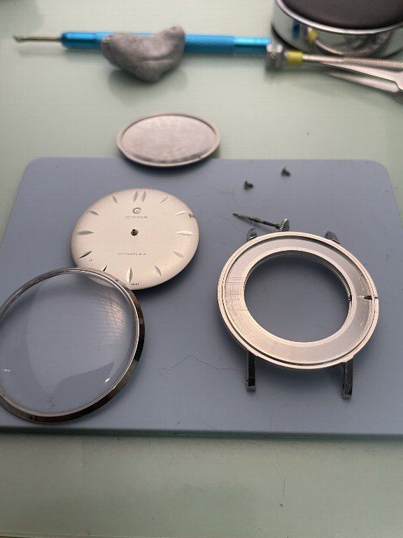 ＣＹＭＡ　腕時計　１8石　1950年代　リペア文字盤 Yahoo!オークション -「cyma」(アナログ（手巻き）) (メンズ