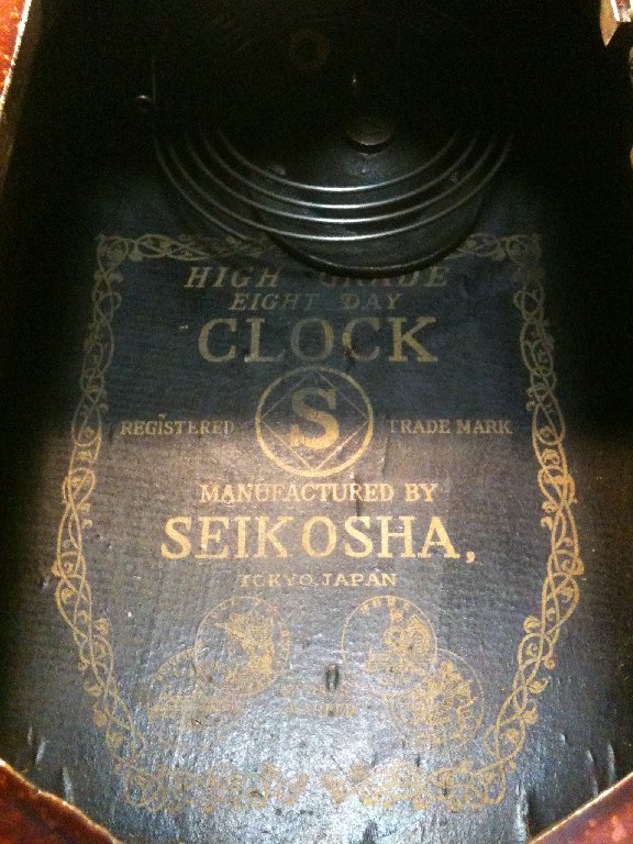 □精工舎 八角尾長柱時計 明治40年～大正初期 SEIKOUSHA REGULATOR