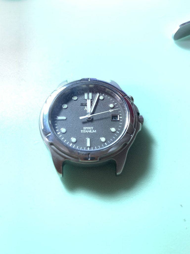 □ SEIKO AGS SPIRIT TITANIUM 5M22-6B40 二次電池交換諸々で □ SEIKO AGS SPIRIT TITANIUM 5M22-6B40 二次電池交換諸々で