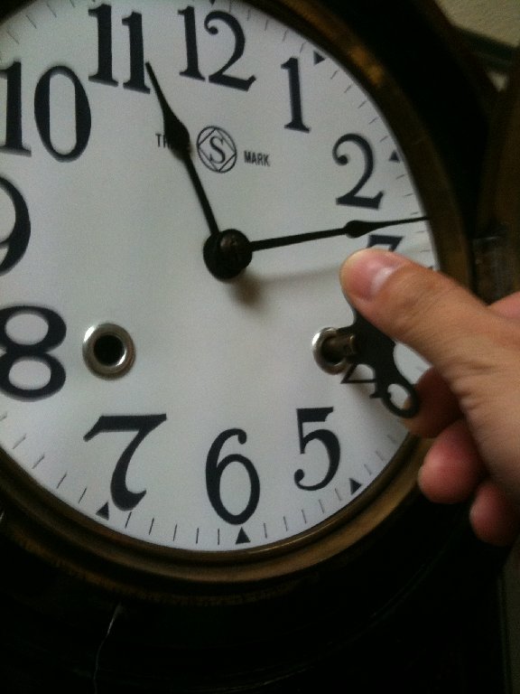 動作品 尾張時計 カレンダー付10吋八角尾長 柱時計 昔懐かしいアンティーク柱時計をお届け|WATERBURY