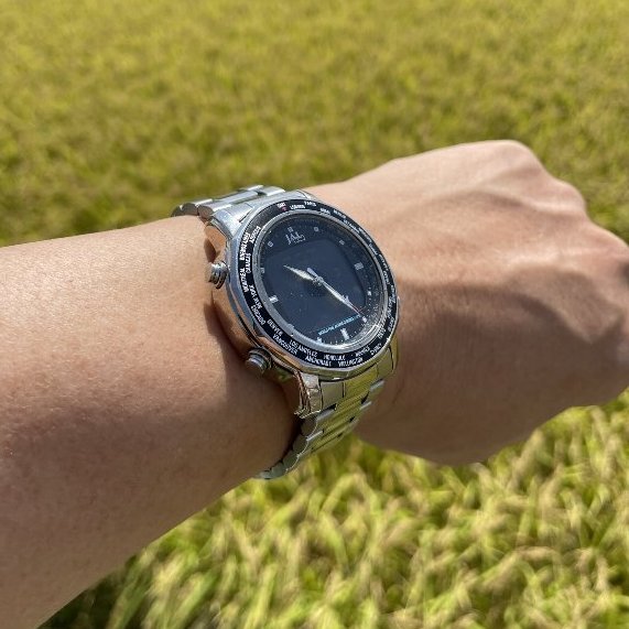 □ SEIKO デジアナ JAL World Timer H022-6020 案外格好いい 飛行機 