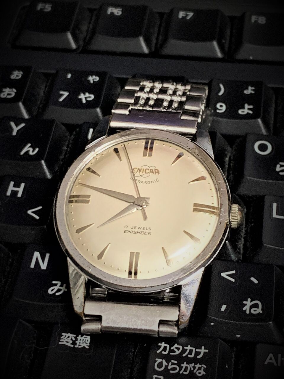 □ ENICAR ULTRASONIC 17JEWELS AR 980 1960年代頃 : 僕と猫と □ ENICAR ULTRASONIC 17JEWELS AR 980 1960年代頃 : 僕と猫と