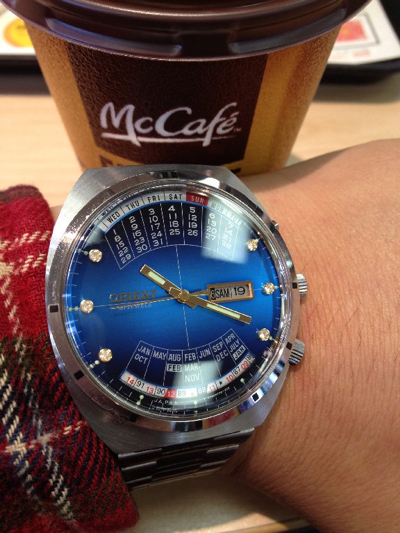 JA-1564| オリエント 万年カレンダー Ref.Y469672-4A 21石