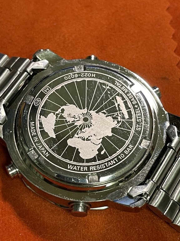 □ SEIKO デジアナ JAL World Timer H022-6020 案外格好いい