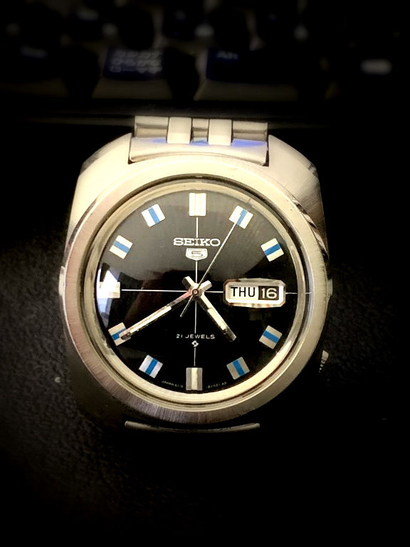 □ SEIKO 5 6119-8220 21Jewels（1969年）昭和44年 : 僕と猫と