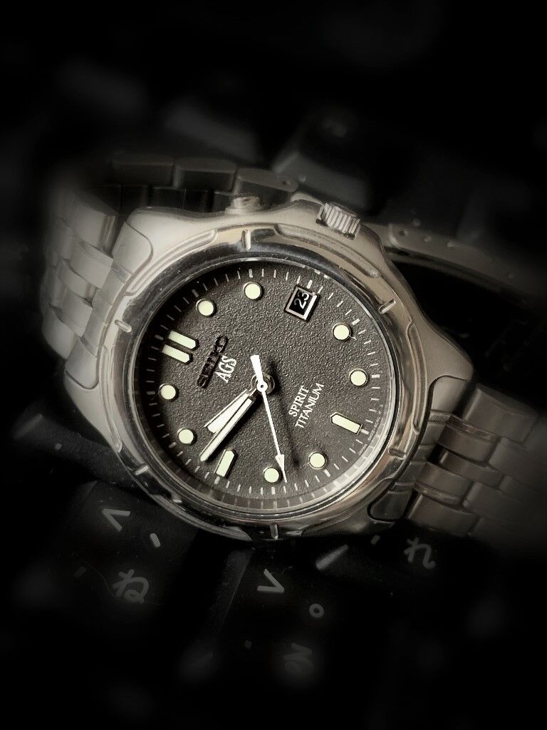 □ SEIKO AGS SPIRIT TITANIUM 5M22-6B40 二次電池交換諸々で □ SEIKO AGS SPIRIT TITANIUM 5M22-6B40 二次電池交換諸々で