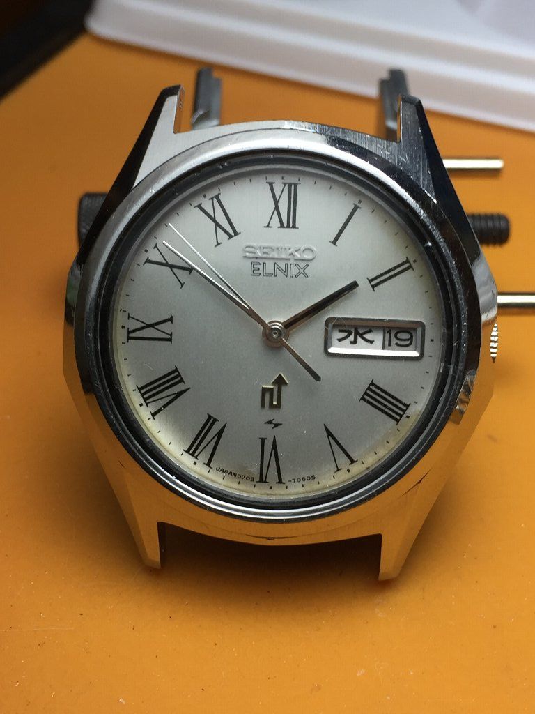 □ SEIKO ELNIX 0703-7070 電磁テンプ式 1974年製造 (昭和48年 □ SEIKO ELNIX 0703-7070 電磁テンプ式 1974年製造 (昭和48年