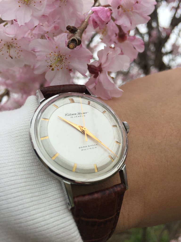 □ CITIZEN HOMER 19J PARASHOCK PHYNOX （1962年 昭和37年