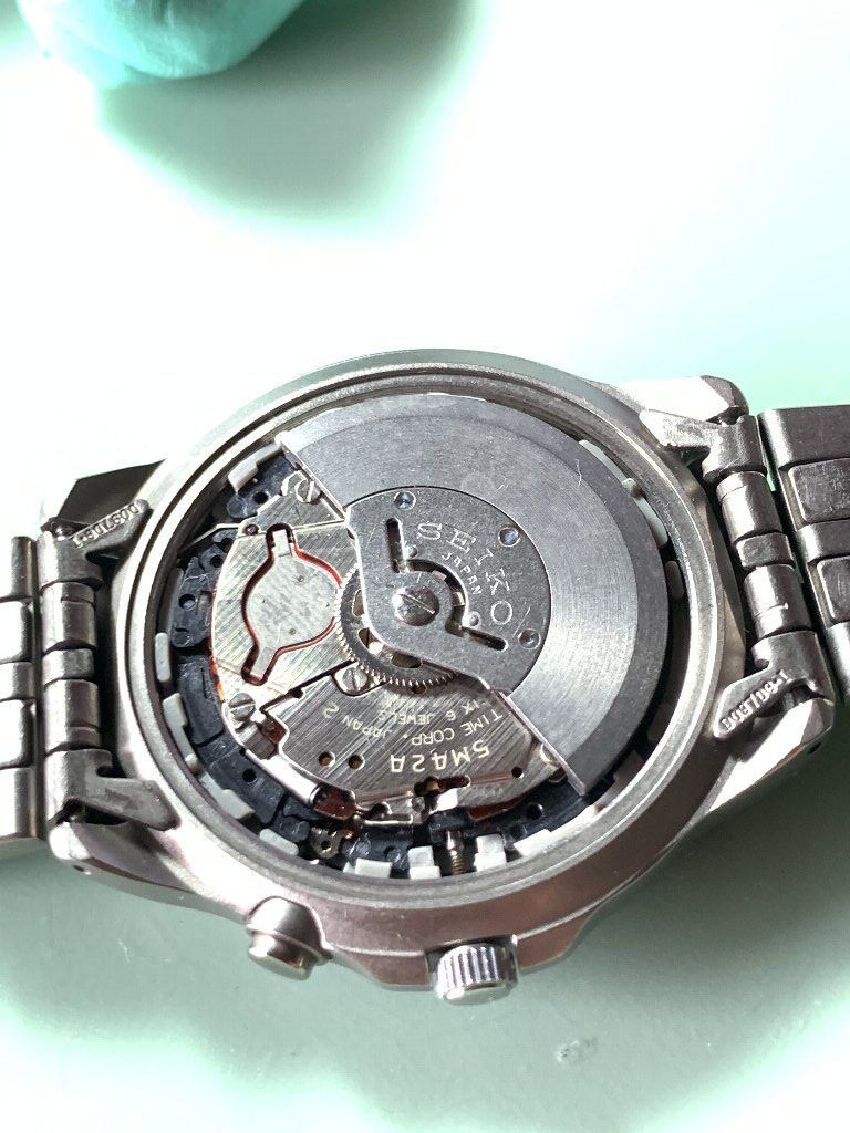 □ SEIKO AGS SPIRIT TITANIUM 5M22-6B40 二次電池交換諸々で