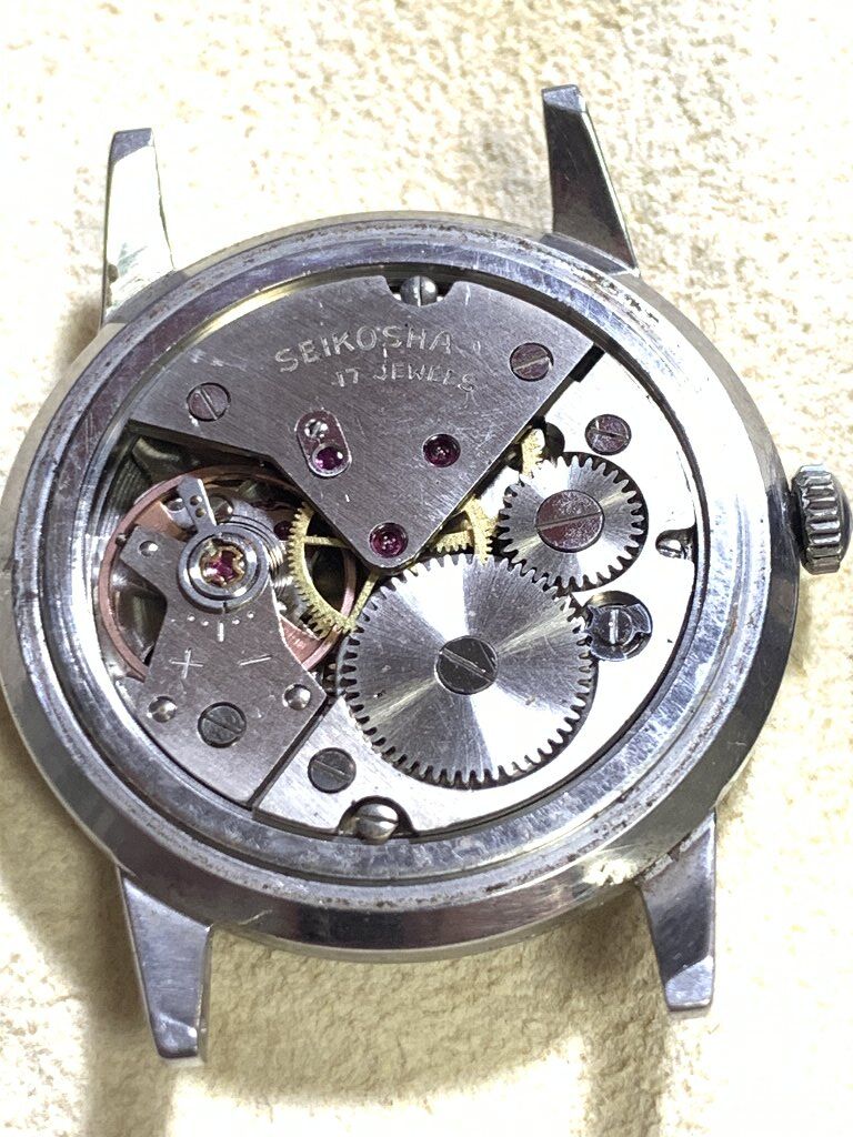 □ SEIKO Laulel Diashock 17Jewels（1958年）昭和33年 : 僕と猫と時計
