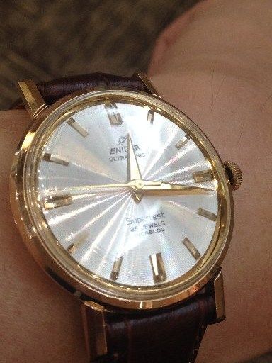 □ ENICAR URTRASONIC SUPERTEST 25JEWELS(1960年代） : 僕と猫