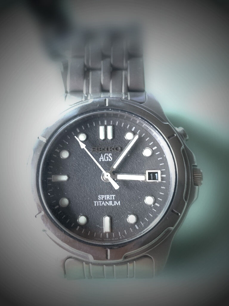 □ SEIKO AGS SPIRIT TITANIUM 5M22-6B40 二次電池交換諸々で □ SEIKO AGS SPIRIT TITANIUM 5M22-6B40 二次電池交換諸々で