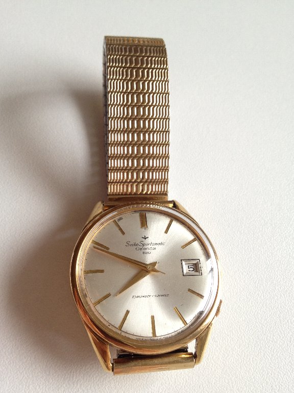 □ SEIKO Sportsmatic Calender 820 17jewels 15040 (7625A) 1963年 (昭和38年) : 僕と猫と 時計と・・・徒然なるままに・・・