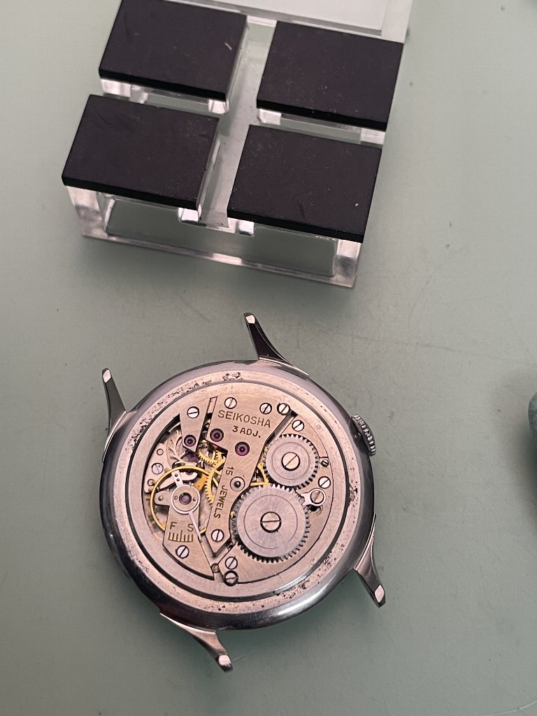 □昭和戦後まもなくの時計 SEIKO 新10B型(1940年代後半~1950 □昭和戦後まもなくの時計 SEIKO 新10B型(1940年代後半~1950