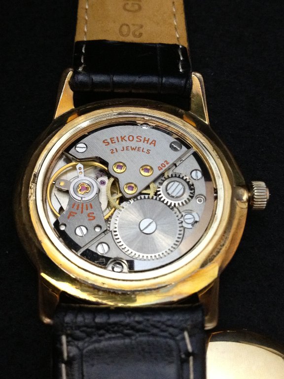 □ SEIKO SKYLINER DIASHOCK 21jewels (J15006) 1963年 (昭和38年)製造