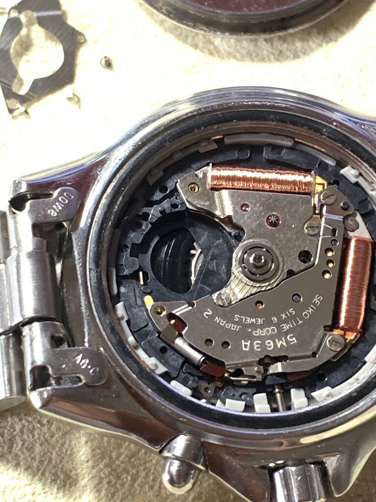 □ SEIKO AIR DIVER'S KINETIC SCUBA 200m 5M63-0B30 二次電池