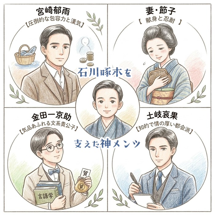 啄木と友達
