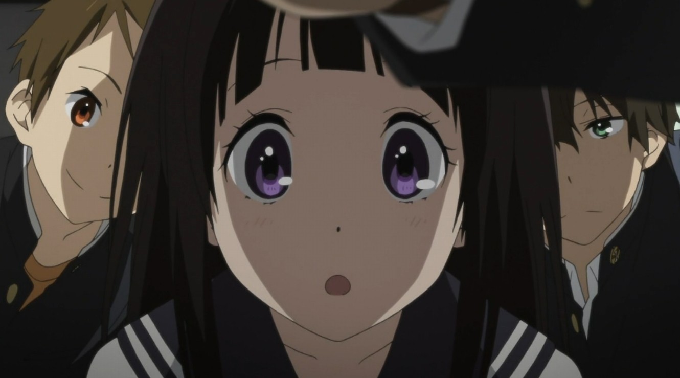 アニメ 氷菓 第1話 伝統ある古典部の再生 所詮 すべては戯言なんだよ