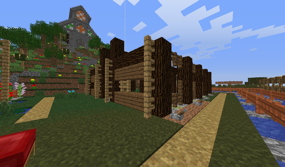 湿原拠点に馬小屋を作る 1 いくらのマイクラ日記