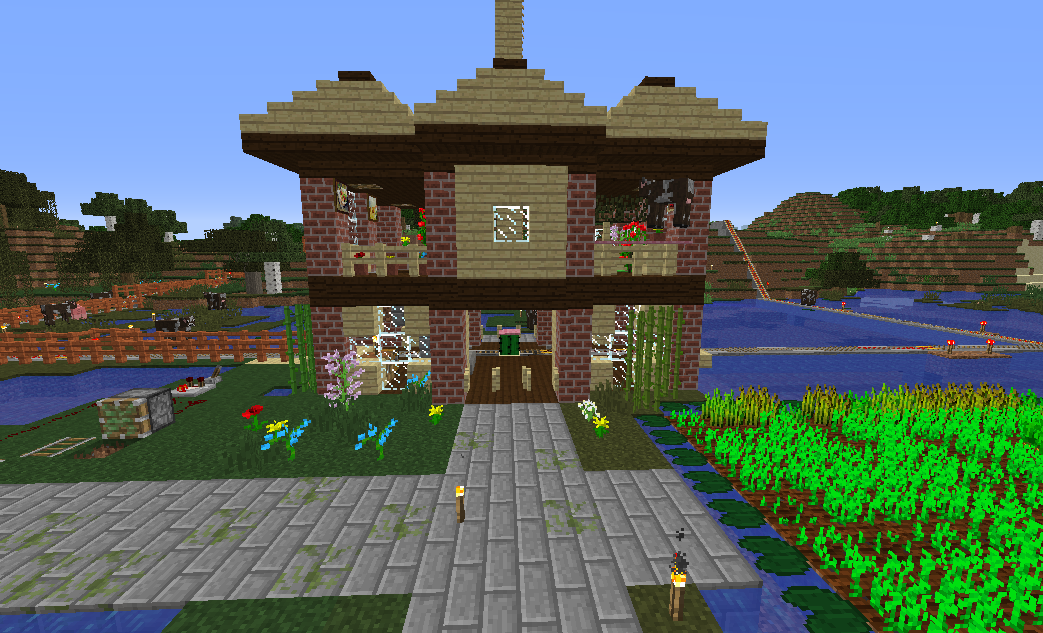 湿原拠点に駅をつくる いくらのマイクラ日記