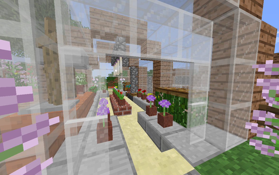 教会の裏に花園を作る 8 いくらのマイクラ日記