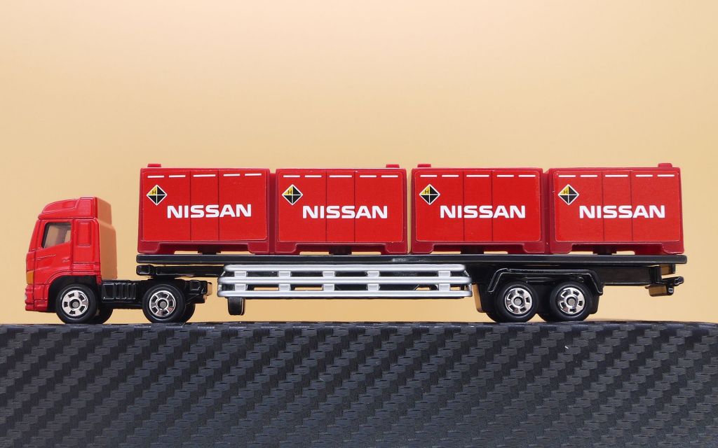 LONG TOMICA L1 赤トレーラー コンテナ付き 今月で廃盤！】ロングトミカ No.144 日野プロフィア トレーラー