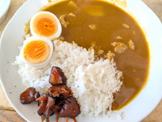 専門店「サカエヤ（新御徒町）」で６５０円の「ポークカレー」（※「エッグカレー」が人気です）