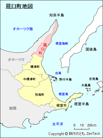 Map_of_Rausu_Town_in_Nemuro_subpref