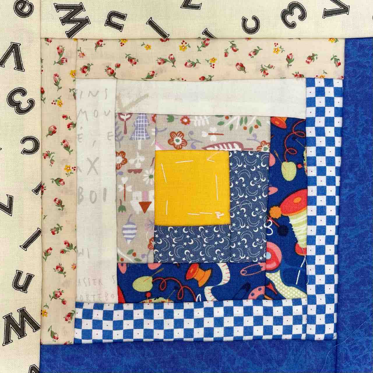 ログキャビン 1 : パッチワークを始めましょう