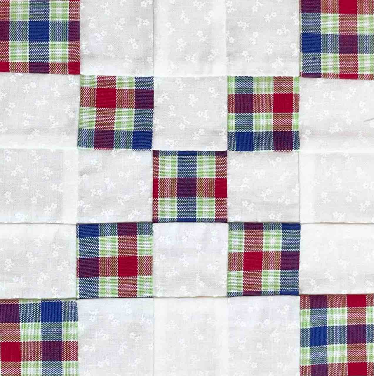 5分割の四角つなぎ : パッチワークを始めましょう