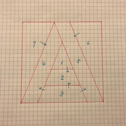 アルファベット パターン のキルト A : パッチワークを始めましょう