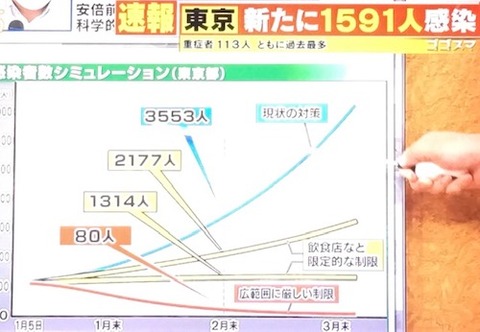 感染者 推移予想01