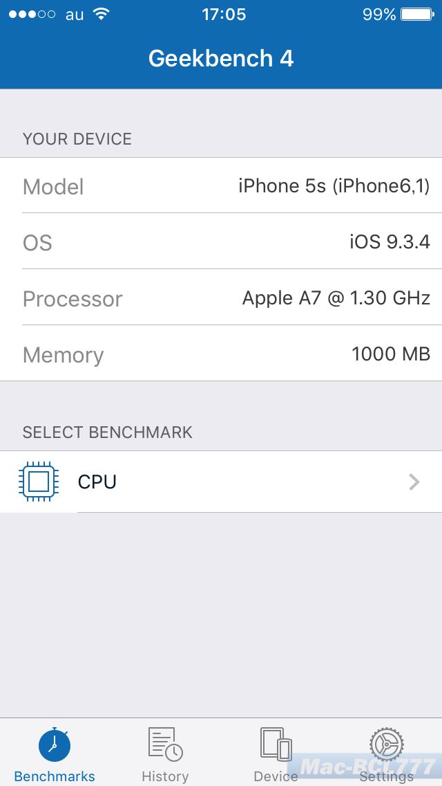 Iphone Ipad用 Iosベンチマークアプリ Geekbench 4 Macとbclの時間