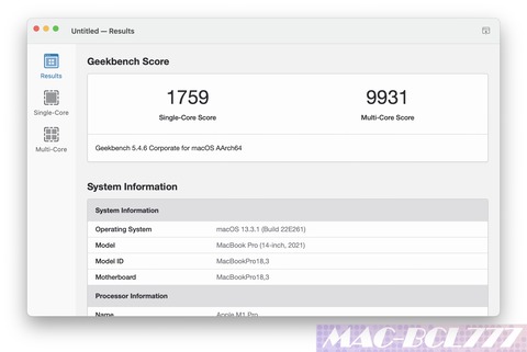 M1 Pro MacBookPro