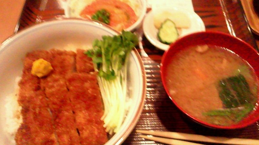 2012.08.02 仙台市青葉区「とんかつ まつを」 かつ丼 「おだじぃ」のグルグルぐる巡り