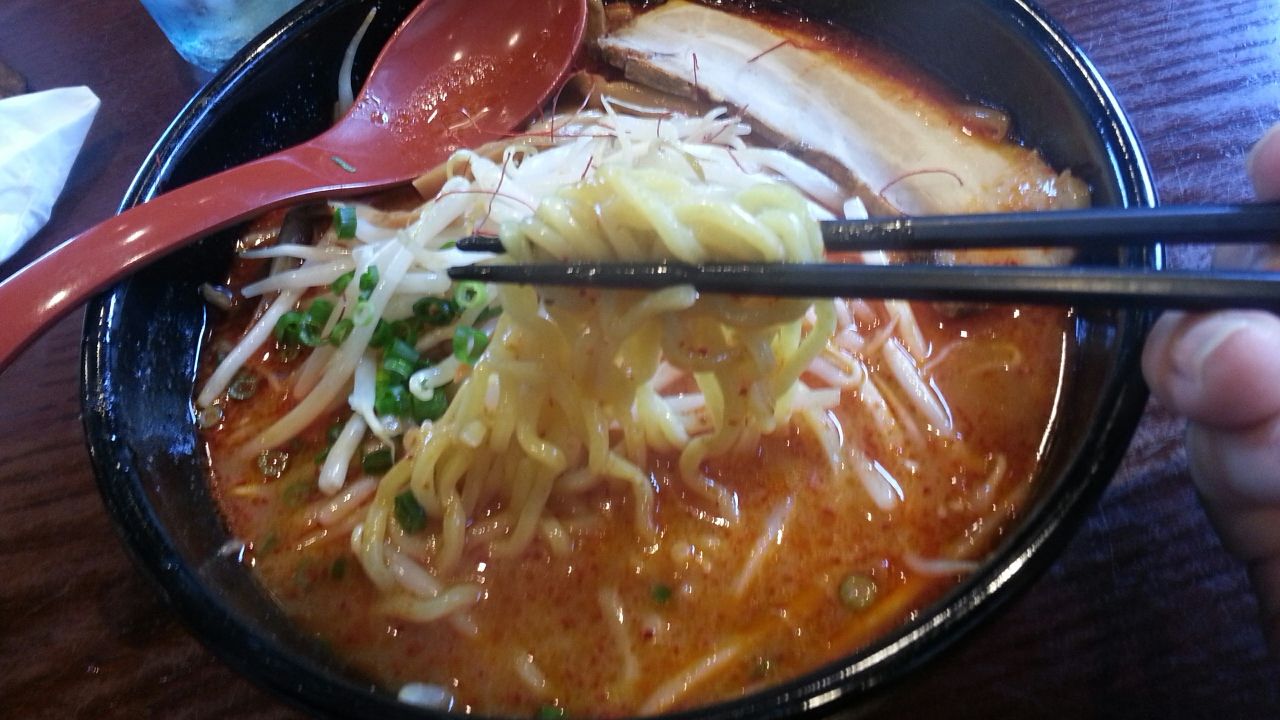 2013.12.31 仙台市太白区「せん家 南仙台店」 激辛みそラーメン（２辛 