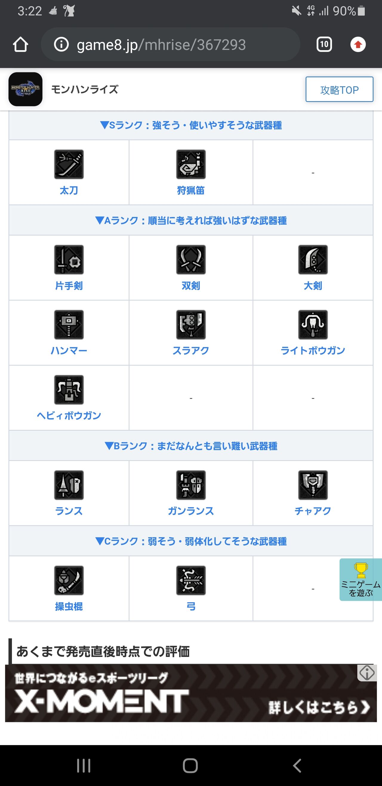 速報 モンハンライズの最強武器ランキング 決まる 2chゲームまとめアンテナ