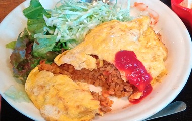 オムライス断面