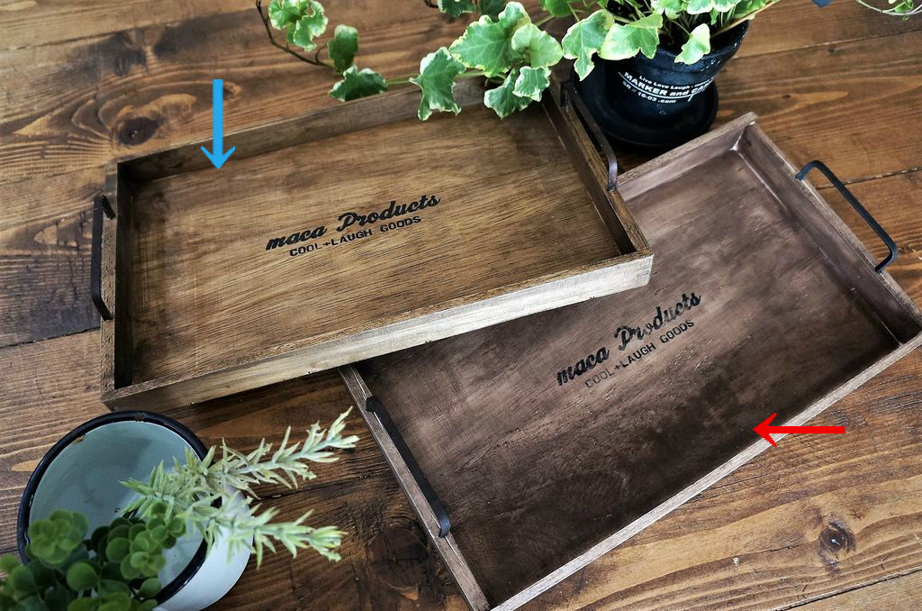 噂のvintage Waxを使って素麺箱でカフェトレイ 蓋は食卓用のプレートに Live Love Laugh Maca Home